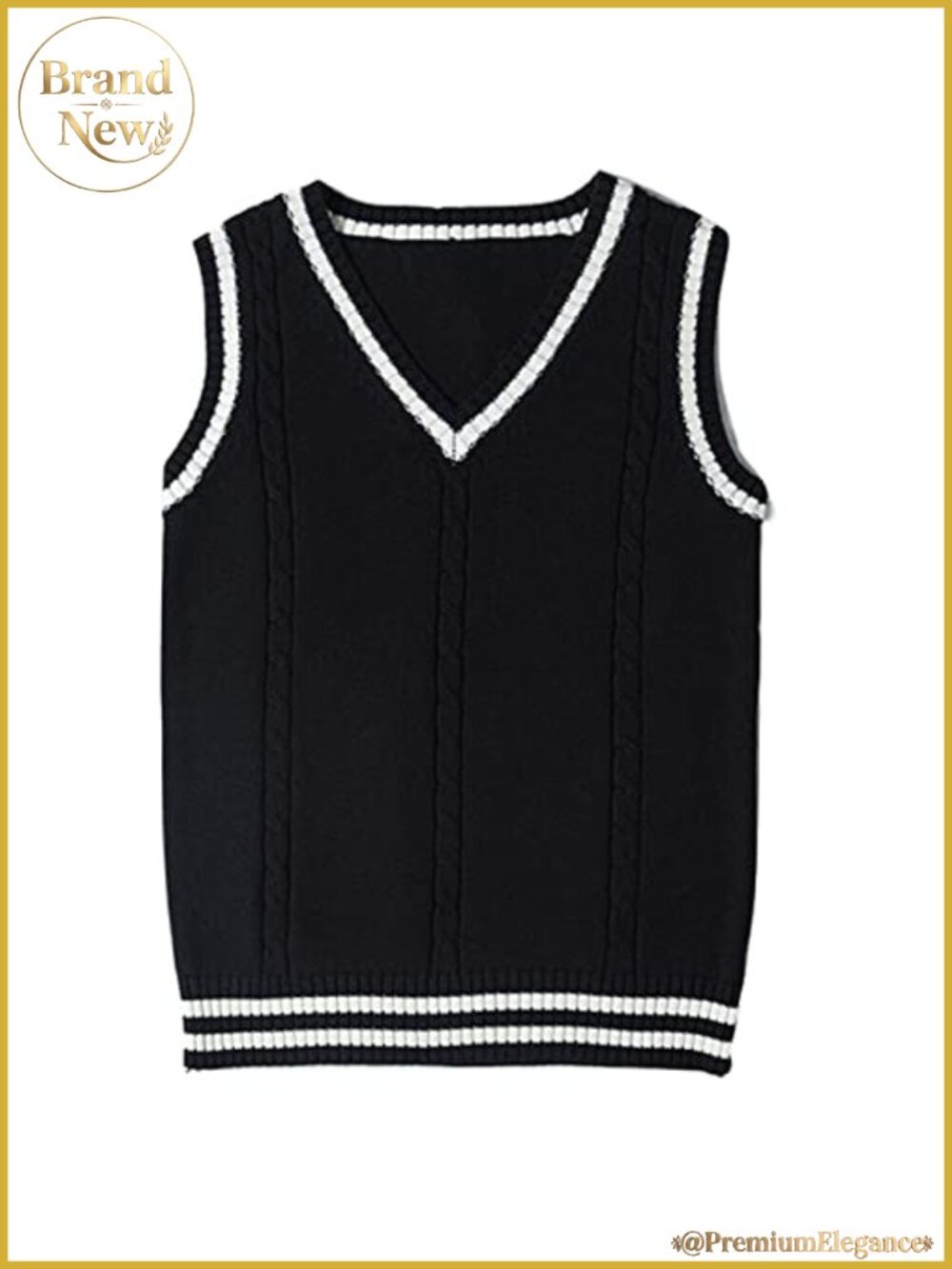 Women's Cotton V-Neck Sleeveless Sweater Vest Pullover Top